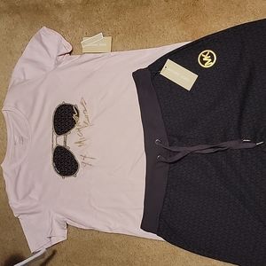 Michael Kors tshirt and sweat pants